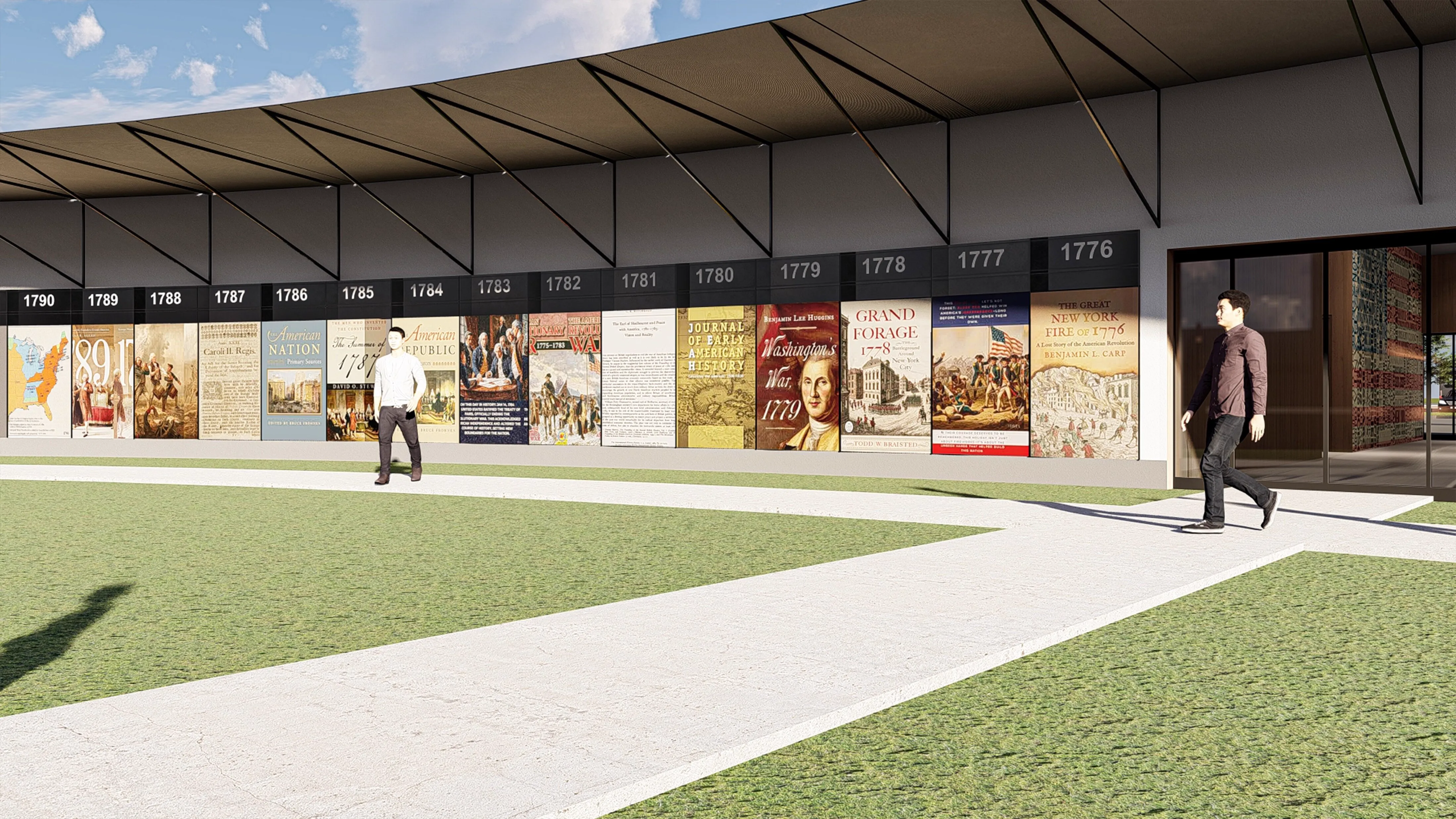 Flagspire rendering